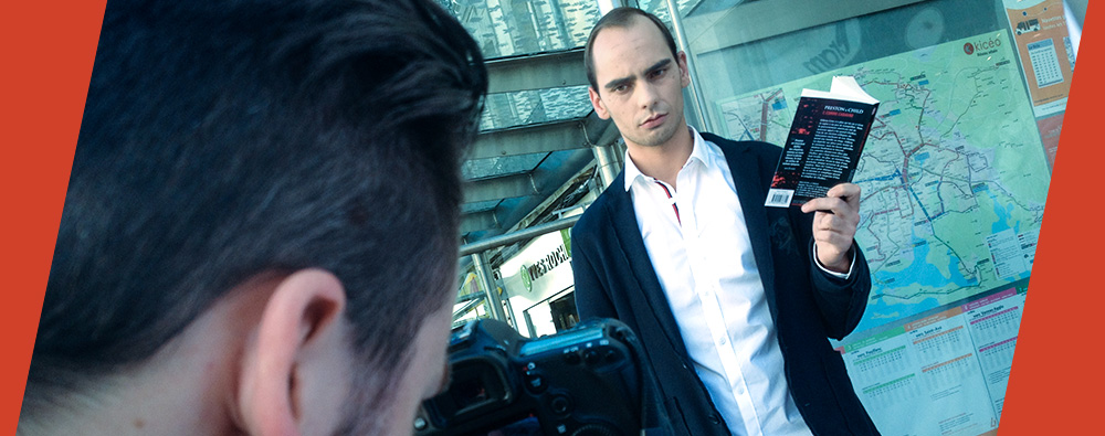 Acteur pour le tournage du spot des Libraires Ensemble