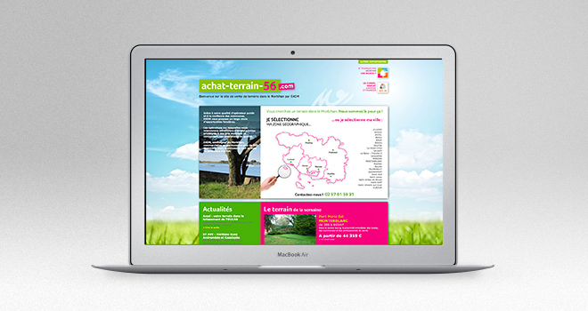 Site web pour Achat Terrain 56