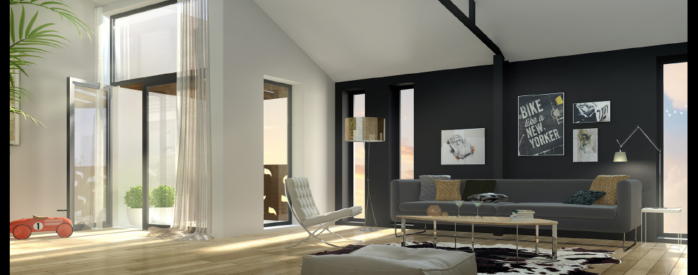 Esprit Loft à Brest vue intérieure