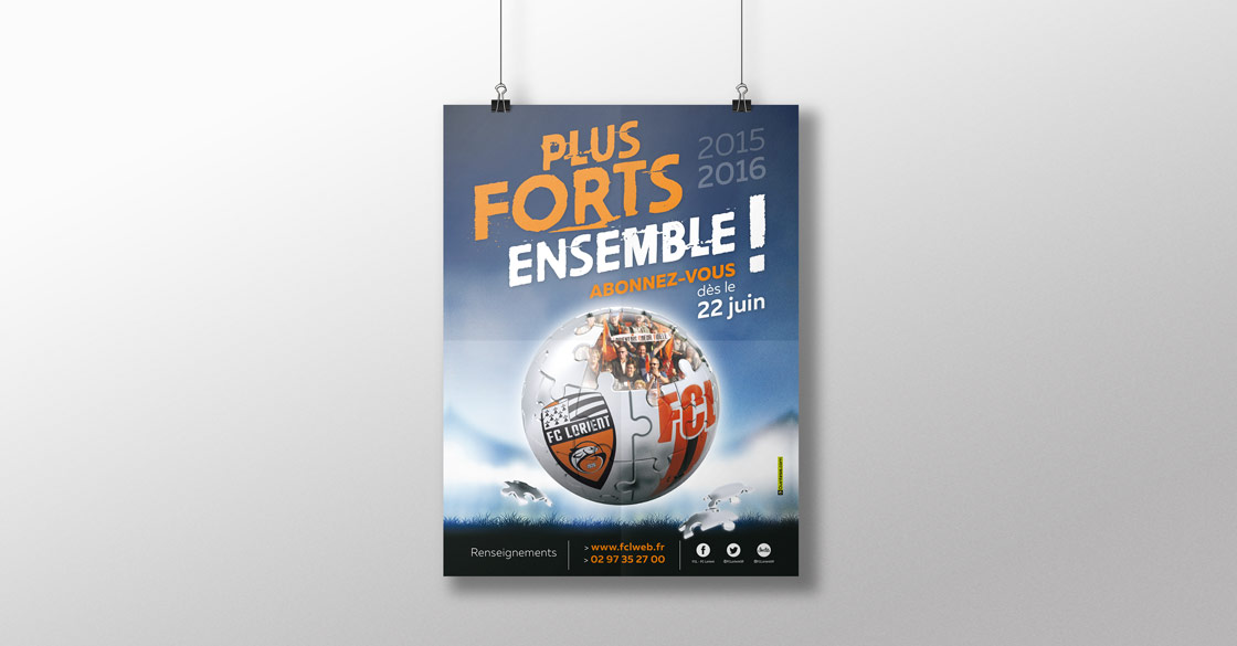 Campagne abonnement Football Club de Lorient