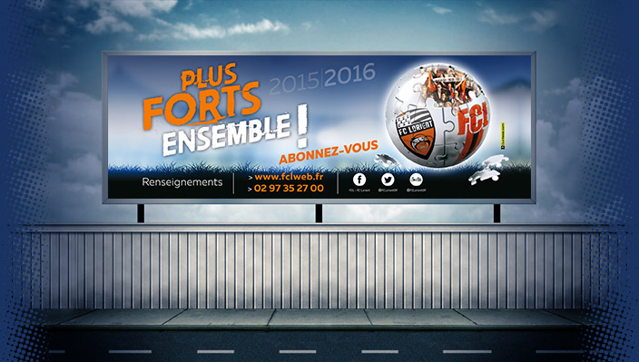 Campagne abonnement Football Club de Lorient