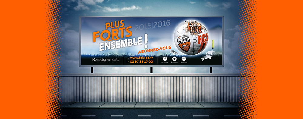 Affiche pour le Football Club de Lorient