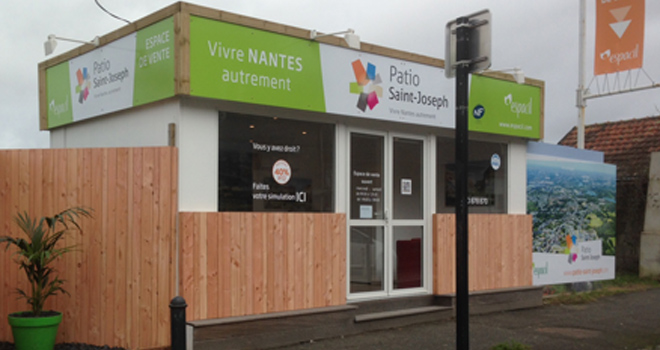 Le bureau de vente du Patio Saint-Joseph