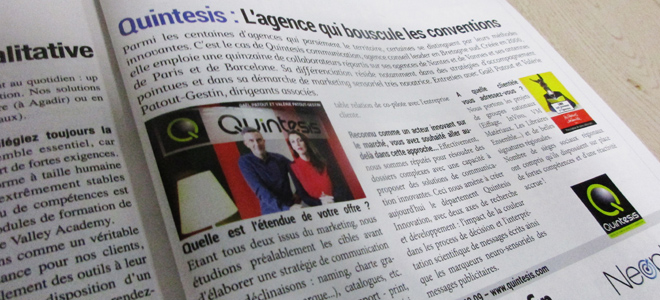 Quintesis : L'agence qui bouscule les conventions