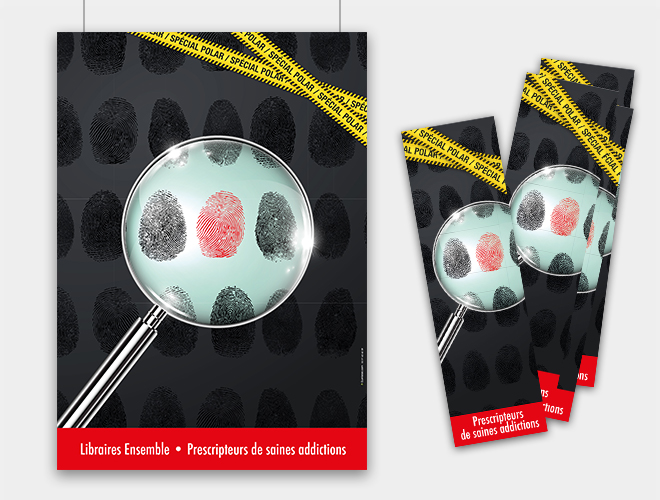 Affiche et marque-page Polar 2016 - Libraires Ensemble