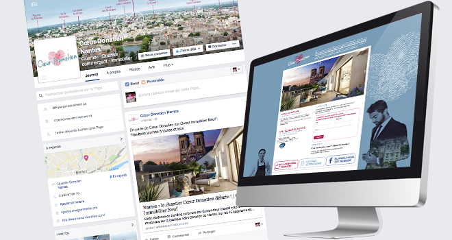 Site internet et page Facebook de Cœur Donatien