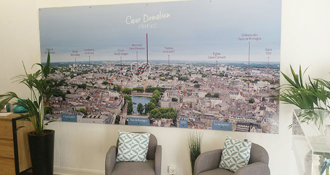 Agencement intérieur de l'espace de vente