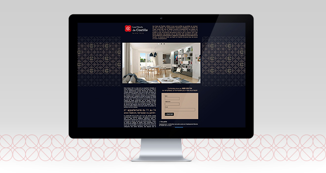 Site web pour Les Hauts de Castille