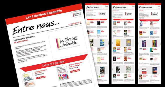 Newsletters entre nous Les Libraires Ensemble