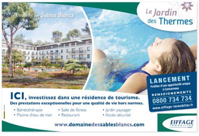 Panneau Le Jardin des Thermes à Concarneau - Eiffage Immobilier
