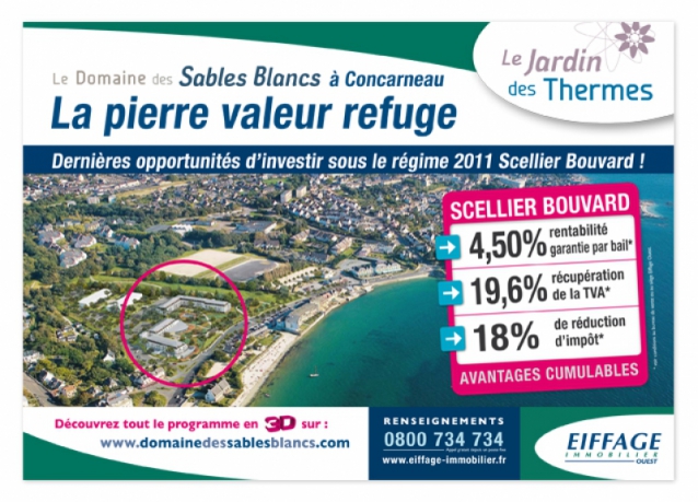 Panneau Le Jardin des Thermes à Concarneau - Eiffage Immobilier