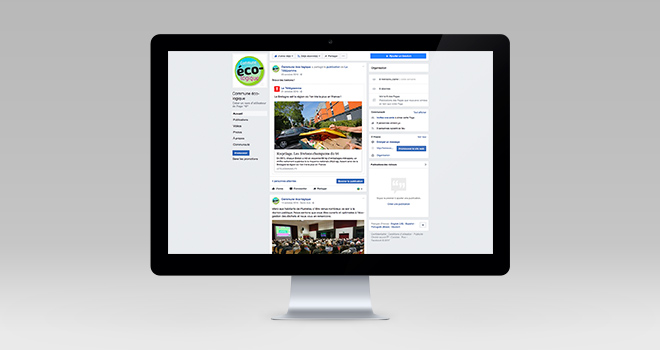 page facebook