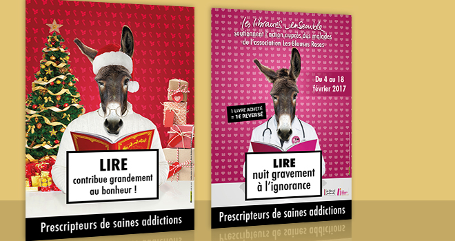 Campagne d'affichage Noël 2016 et Les Blouses Roses