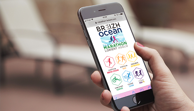 Site mobile du Breizh Océan Marathon de Lorient
