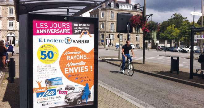 Affichage Leclerc Vannes