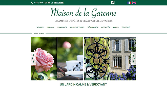 site internet Maison de la Garenne
