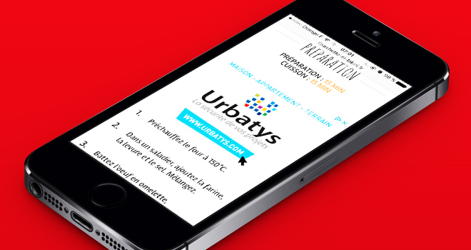 Pub Urbatys sur smartphone