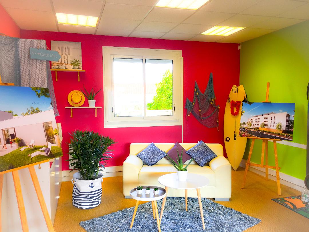 Un bureau de vente coloré !