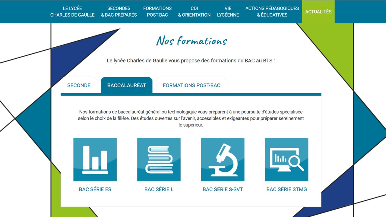 Les formations du lycée