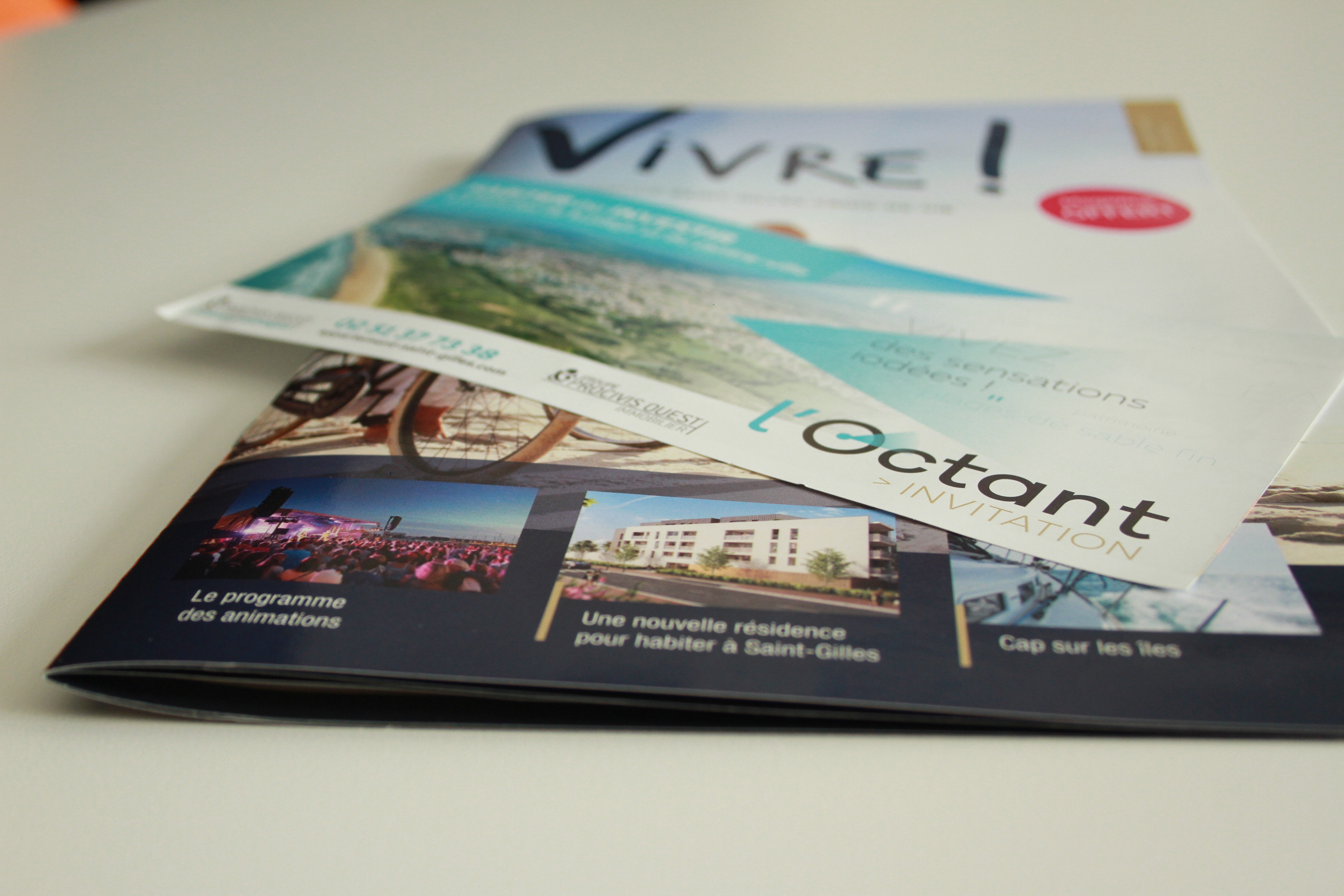 Magazine et flyers pour jeu concours L'Octant
