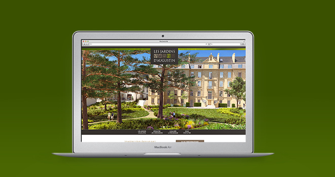 Site internet Les Jardins d'Augustin