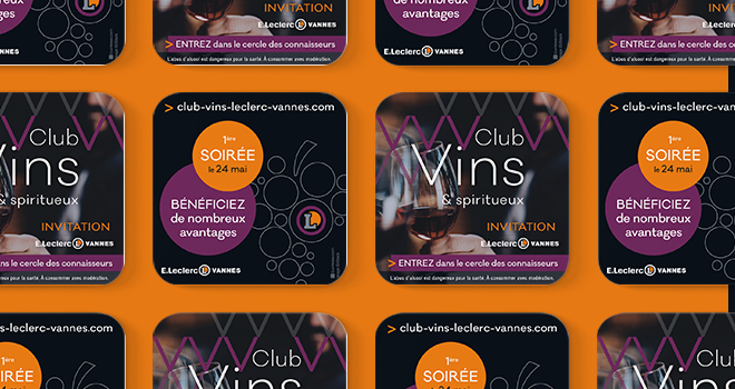E.Leclerc Vannes - Club Vins et Spiritueux - Sous-verres
