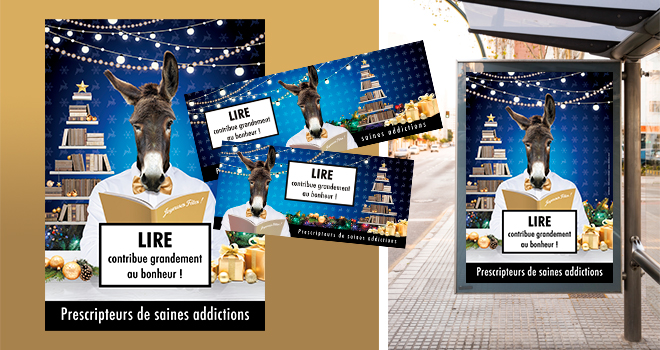 Affiches et visuels web Noël 2020 - Libraires Ensemble