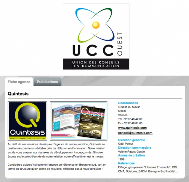 L'agence Quintesis rejoint l'UCC