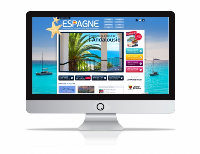 Site internet du guide Destination Espagne