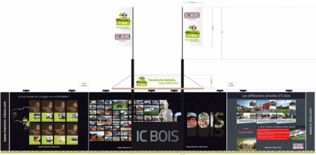 Stand pour IC Bois - Salon de l'Habitat à Vannes