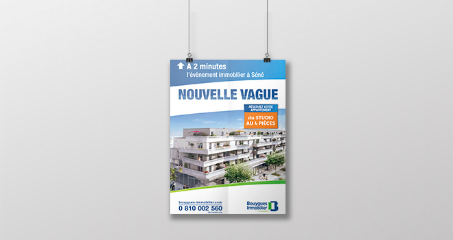 Affiche pour Nouvelle Vague de Bouygues Immobilier