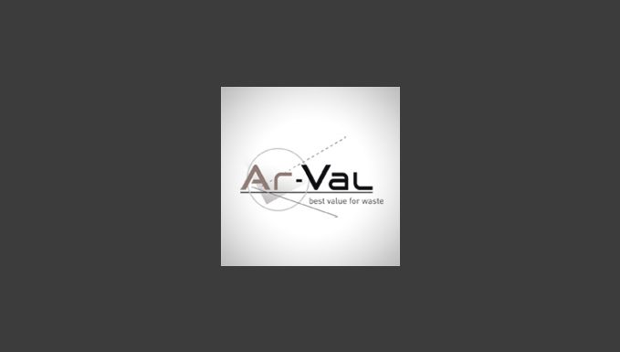 Logotype pour Ar-Val, inventeur de solutions pour le tri des déchets